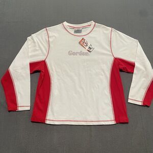 Vintage Jeff Gordon Shirt Womens XL White NWT NASCAR Long Sleeve Y2K Glitter